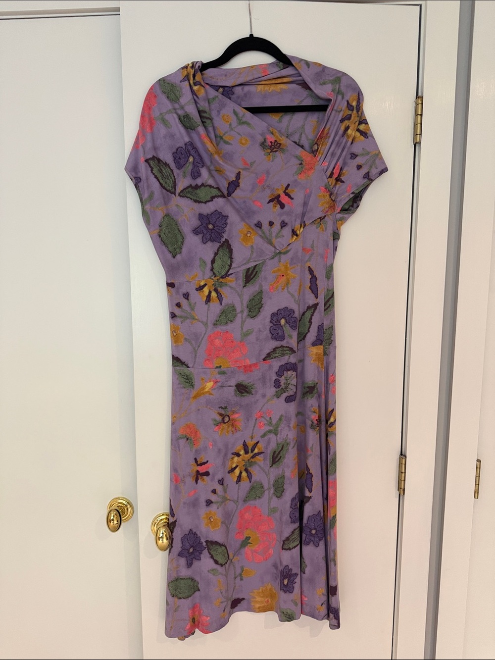 Step Purple Floral Midi Dress - tags removed